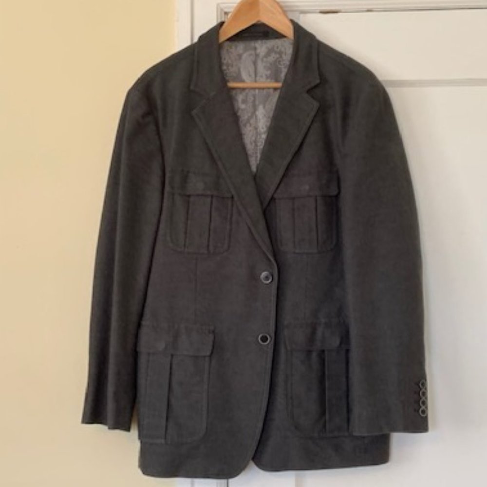 Madison Men's Grey Chore Blazer - 42R